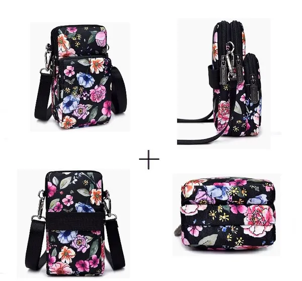 Black_Background_Nylon_&_Polyester_Purses_For_Women