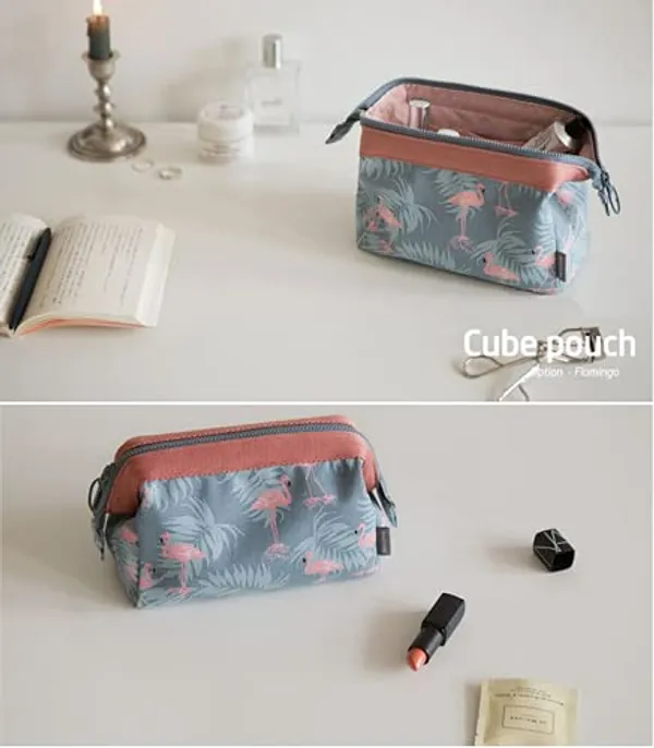 Flamingo_Polyester_Fabric_Toiletry_Bag