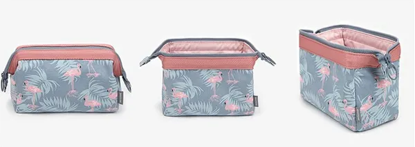 Flamingo_Polyester_Fabric_Toiletry_Bag
