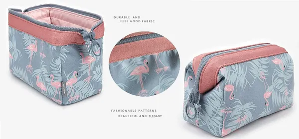Flamingo_Polyester_Fabric_Toiletry_Bag