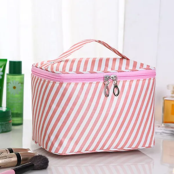 Pink_Pattern_Waterproof_Polyester_Travel_Bag