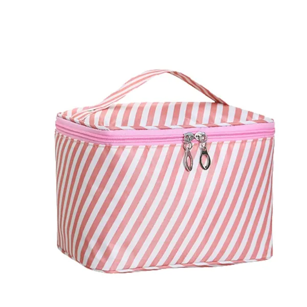 Pink_Pattern_Waterproof_Polyester_Travel_Bag