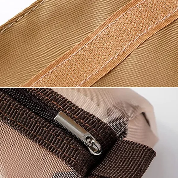 Khaki_Roll_Up_Polyester_Mesh_Travel_Bag
