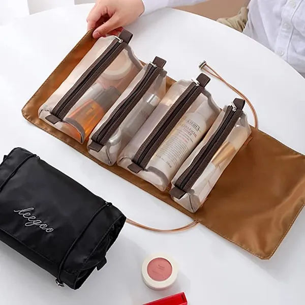 Khaki_Roll_Up_Polyester_Mesh_Travel_Bag