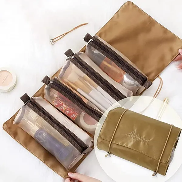 Khaki_Roll_Up_Polyester_Mesh_Travel_Bag