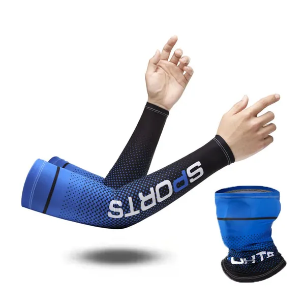 Blue_Face_Mask_And_Sleeve_Set_Spandex_For_Unisex