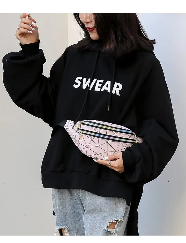 Pink_Laser_Soft_PU_Leather_Waist_Bag_For_Women