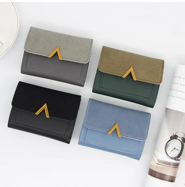Blue_Tri-Fold_Retro_Faux_Leather_Purses_For_Women