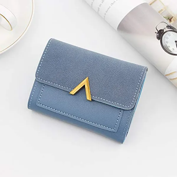 Blue_Tri-Fold_Retro_Faux_Leather_Purses_For_Women