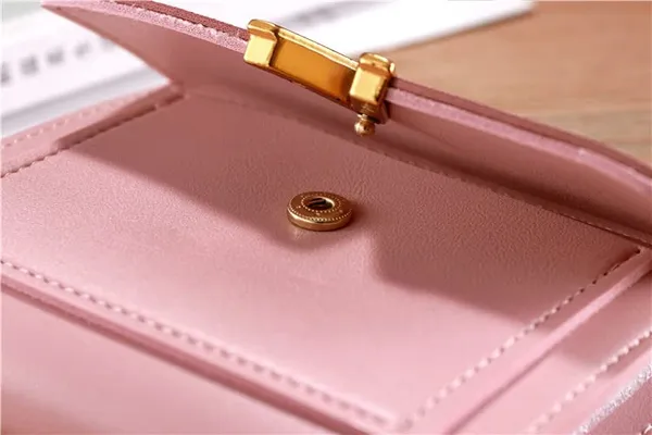 Pink_Tri-Fold_Retro_Faux_Leather_Purses_For_Women