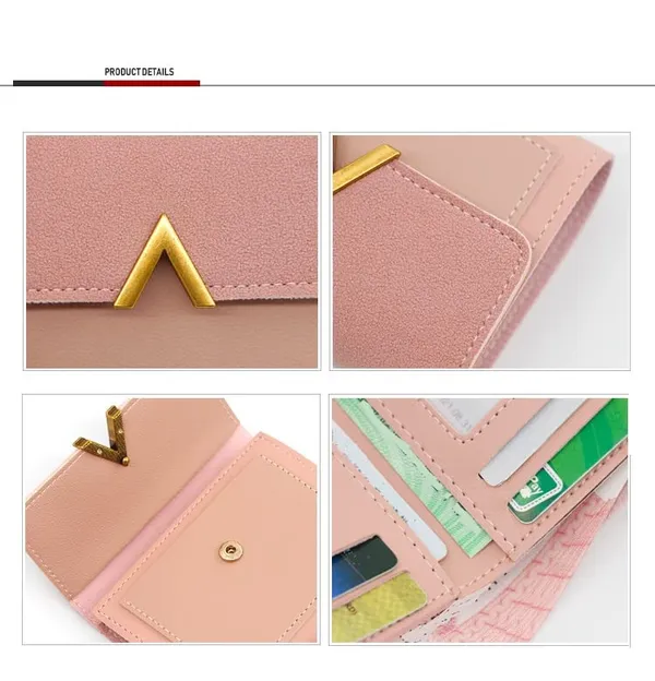 Pink_Tri-Fold_Retro_Faux_Leather_Purses_For_Women
