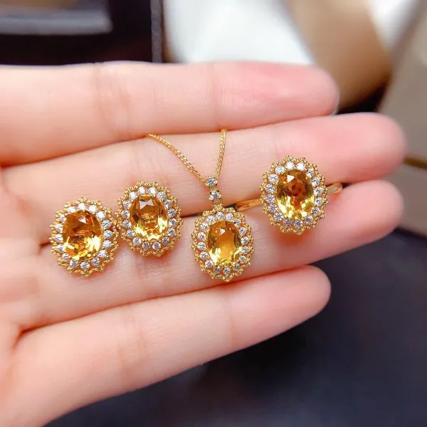 Natural_Citrine_Gold_Plated_Titanium_Steel_Jewellery_Set_For_Women