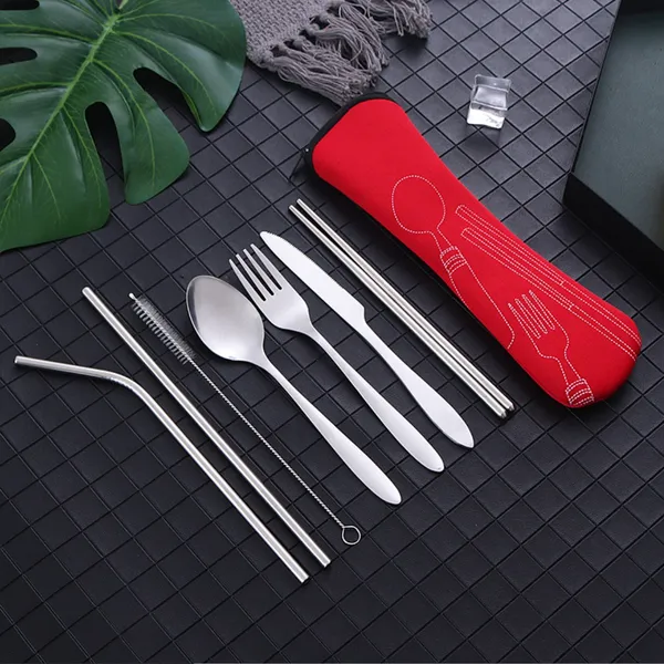 Red_6_Piece_Stainless_Steel_Traveling_Cutlery_Set