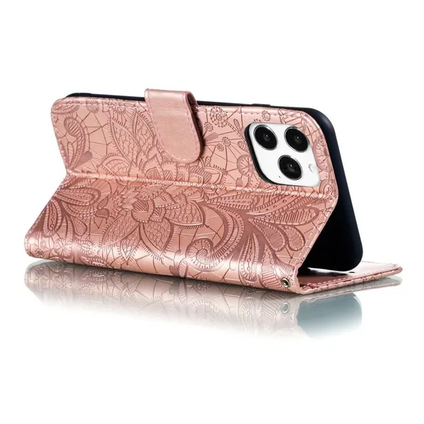 Pink_Flip_Cover_Case_Thermoplastic_Polyurethane_For_Iphone_14