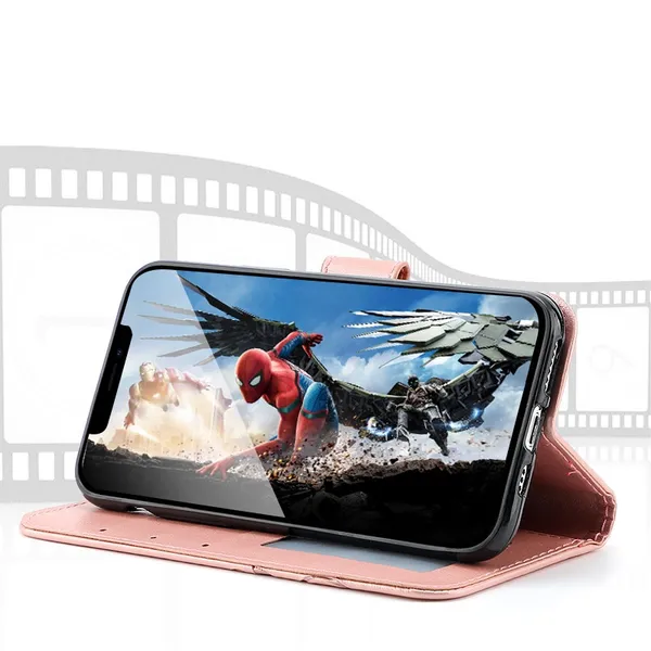 Pink_Flip_Cover_Case_Thermoplastic_Polyurethane_For_Iphone_14