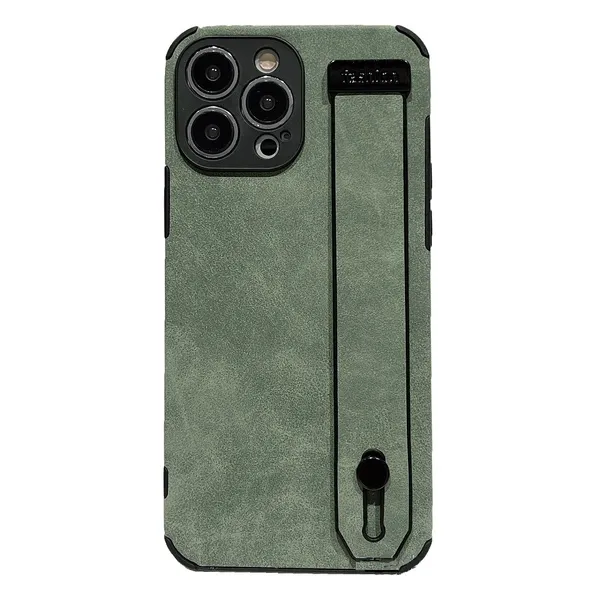 Green_Case_With_Strap_Thermoplastic_Polyurethane_For_Iphone_14