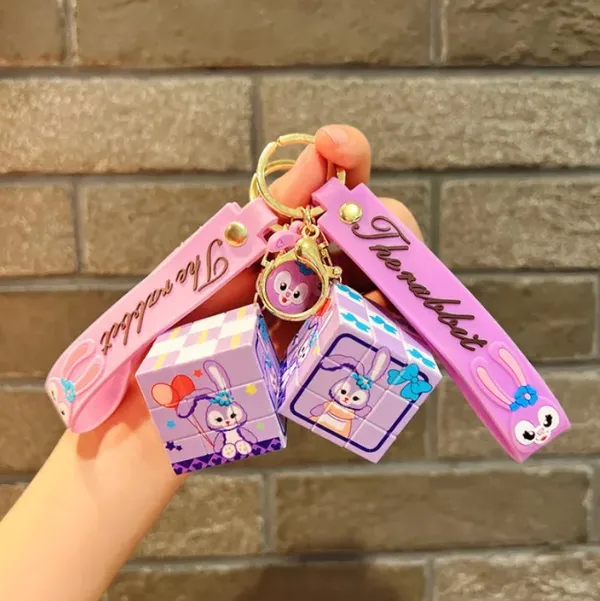 Rubiks_Cube_Rabbit_Stainless_Steel_Keychain