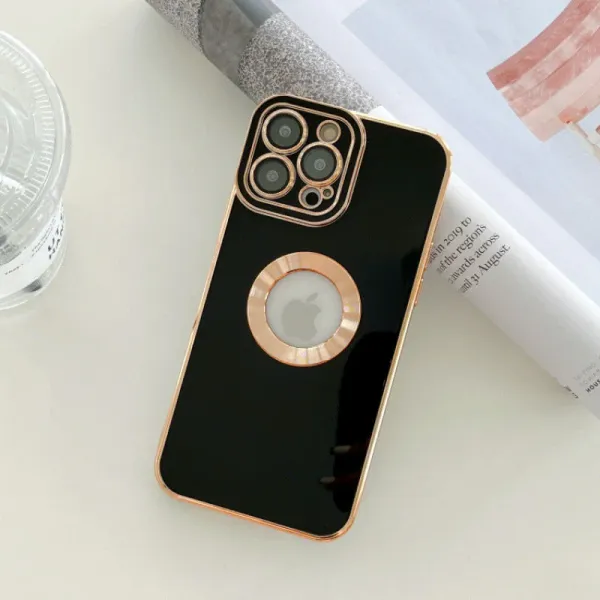 Black_Luxury_Plating_Iphone_Case_Thermoplastic_Polyurethane_Iphone_13_Back_Case