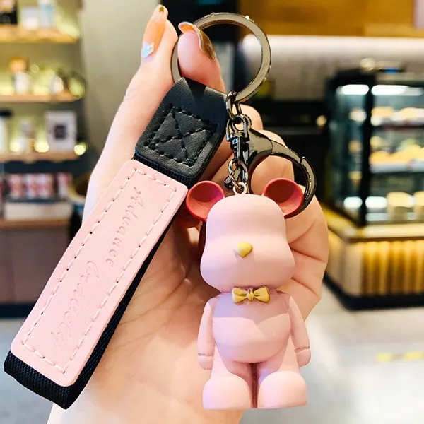 Pink_Bear_Stainless_Steel_Keychain