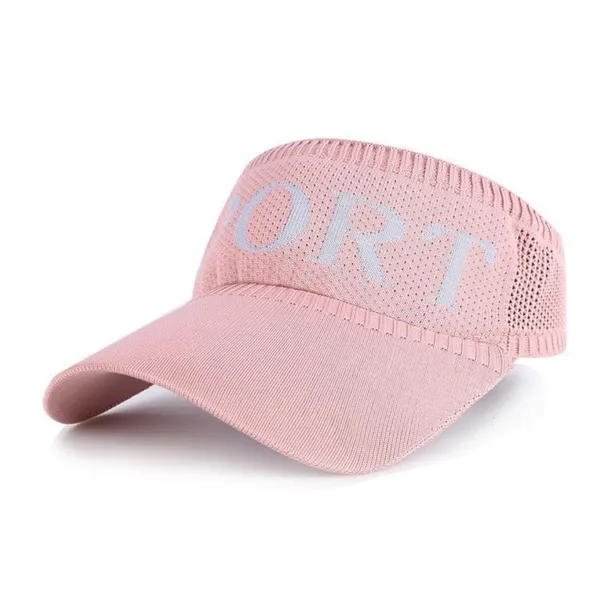 2_Pack_Pink_Polyester_Sport_Sun_Visor_Hat_For_Women