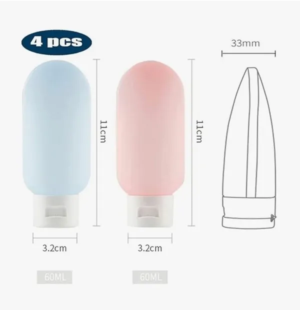 4_Pack_Refillable_60ml_HDPE_Squeeze_Tubes