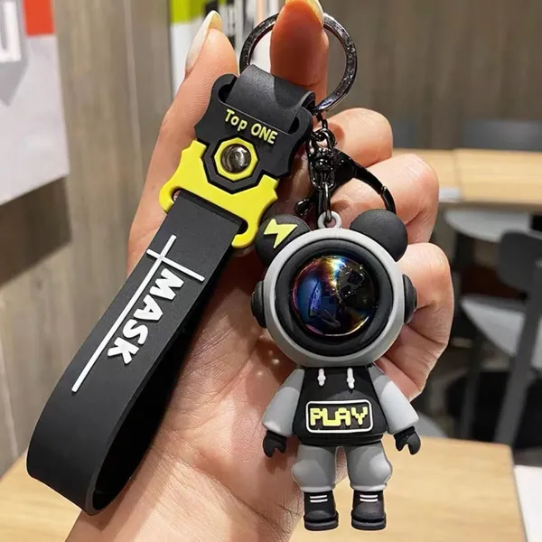 Grey_Astro_Pilot_Stainless_Steel_Keychain