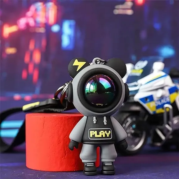 Grey_Astro_Pilot_Stainless_Steel_Keychain