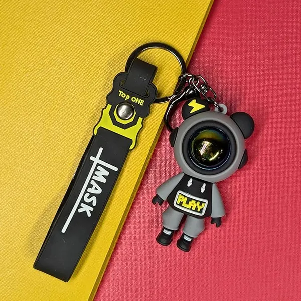 Grey_Astro_Pilot_Stainless_Steel_Keychain