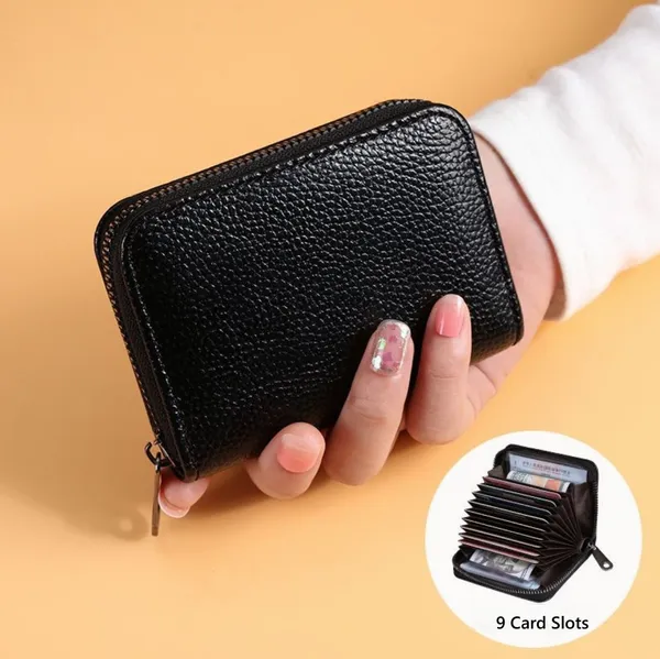 Black_Card_Case_Organizer_Zipper_Wallet_(9_slots)