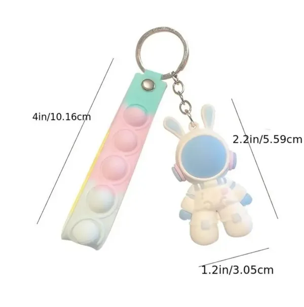 Blue_Space_Bunny_Stainless_Steel_Keychain
