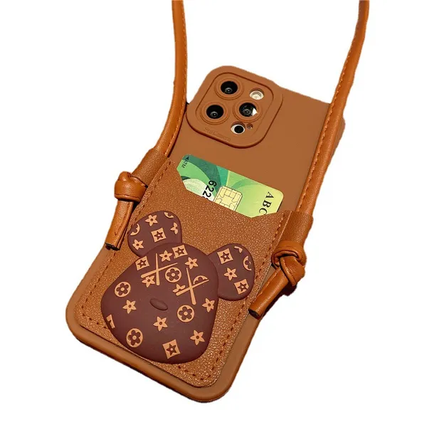 Bear_Shoulder_Strap_Case_Thermoplastic_Polyurethane_For_Iphone_13