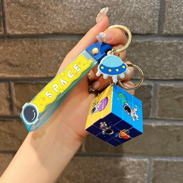 Rubiks_Cube_Space_Stainless_Steel_Keychain