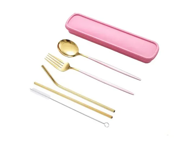 Pink_&_Gold_Stainless_Steel_Silverware_Set_Stainless_Steel_Utensils_Cutlery_For_Kitchen