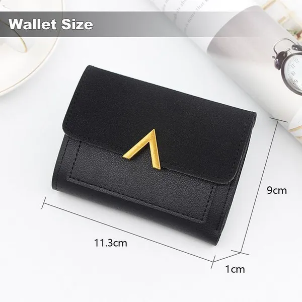 Black_Tri-Fold_Retro_Faux_Leather_Purses_For_Women
