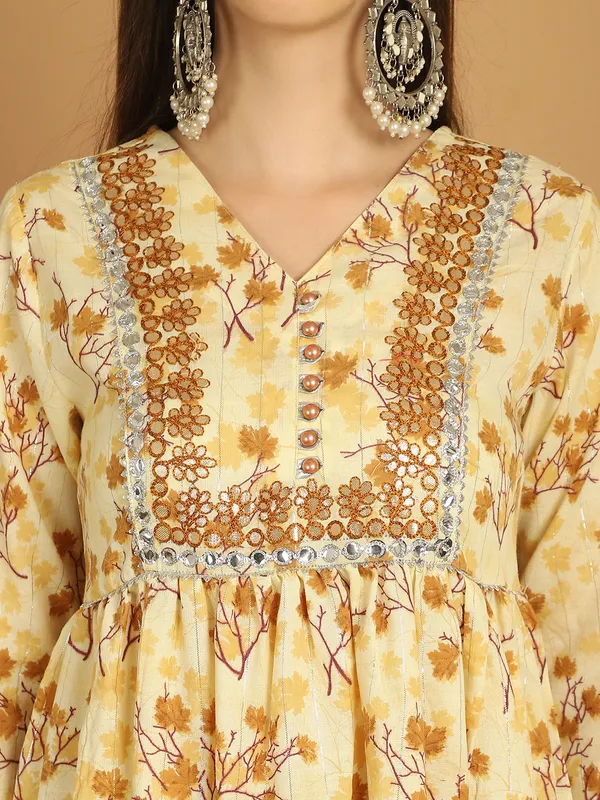 Brown_Cotton_Women's_Kurta_Set