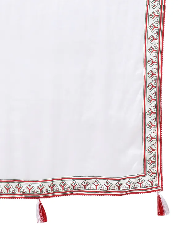 White_Viscose_Rayon_Kurta_Trouser_Set
