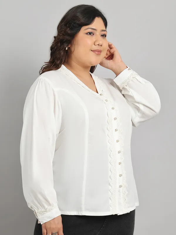 White_Premium_Viscose_Full-Length_Shirt_For_Women_|_Till_6XL