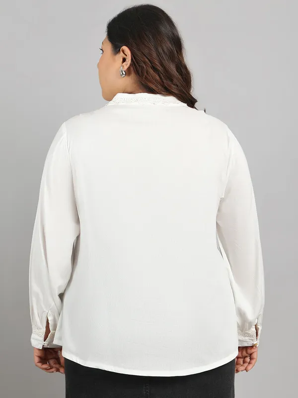 White_Premium_Viscose_Full-Length_Shirt_For_Women_|_Till_6XL