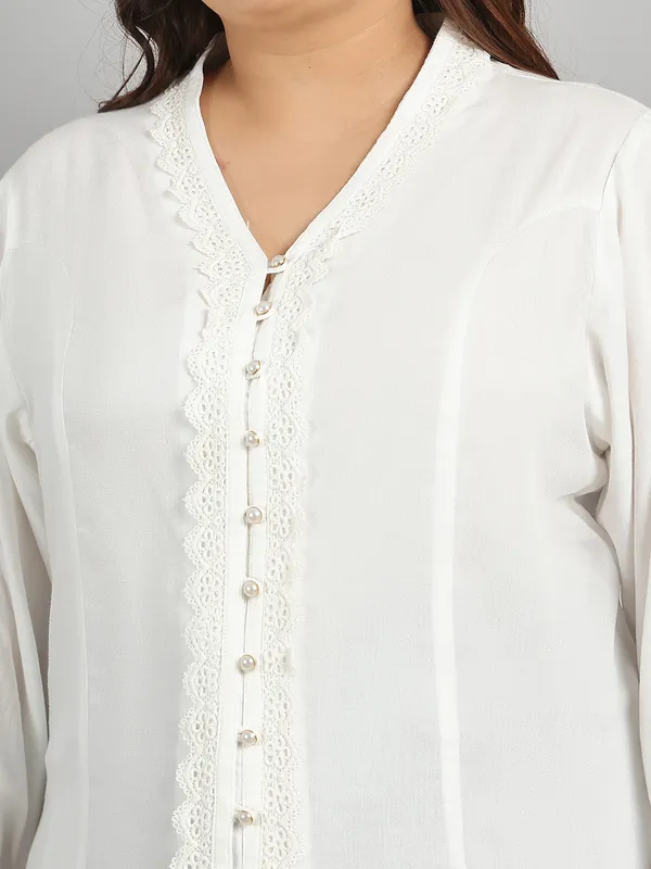 White_Premium_Viscose_Full-Length_Shirt_For_Women_|_Till_6XL