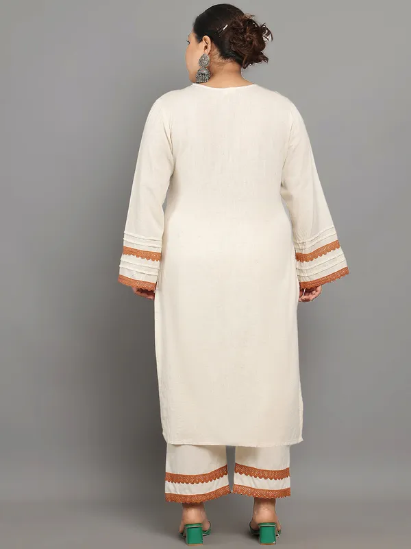 Beige_Premium_Cotton_Full_Sleeves_Kurta_Set_For_Women_(Pack_Of_2)_|_Till_6XL