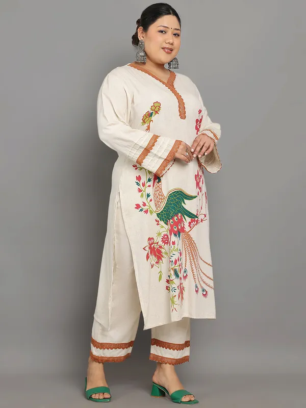 Beige_Premium_Cotton_Full_Sleeves_Kurta_Set_For_Women_(Pack_Of_2)_|_Till_6XL