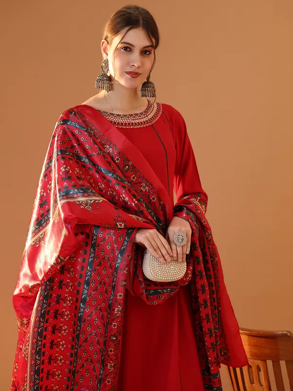 Pink_Chanderi_Cotton_Embroidery_Anarkali_Kurta_Set