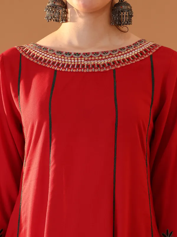 Pink_Chanderi_Cotton_Embroidery_Anarkali_Kurta_Set