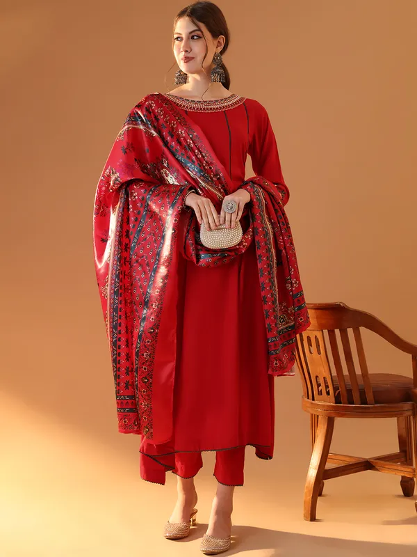 Pink_Chanderi_Cotton_Embroidery_Anarkali_Kurta_Set