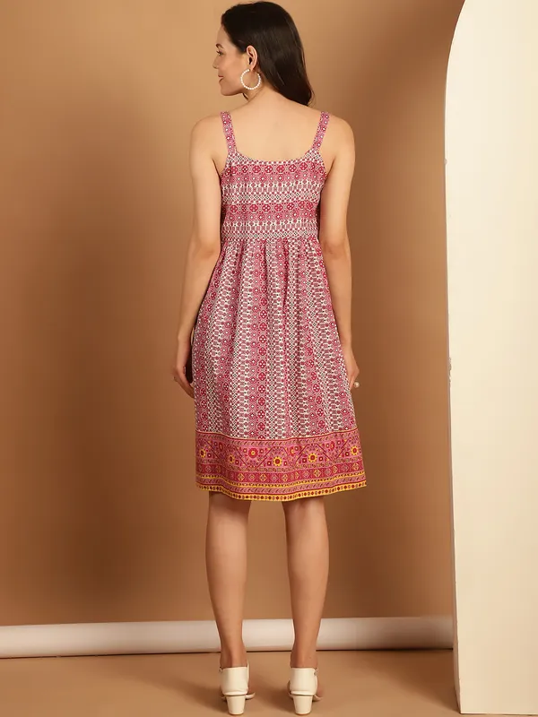 Red_Premium_Cotton_Sleeveless_Dress_For_Women