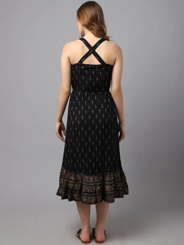 Black_Premium_Viscose_Rayon_Sleeveless_Dress_For_Women