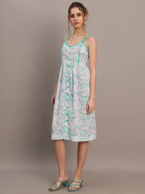 Mint_Paisley_Strap_Midi_Dress