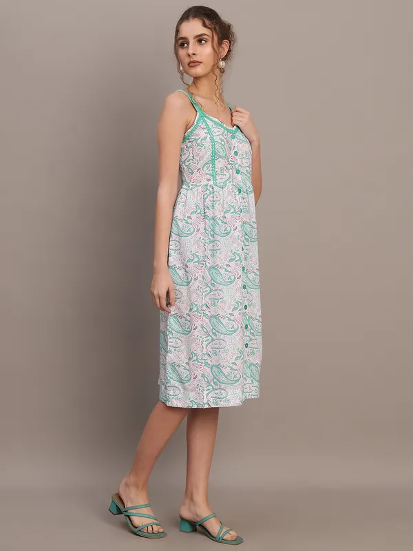 Mint_Paisley_Strap_Midi_Dress