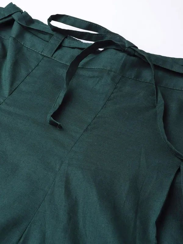 Women_Green_Solid_Kurta_with_Palazzos_&_Dupatta