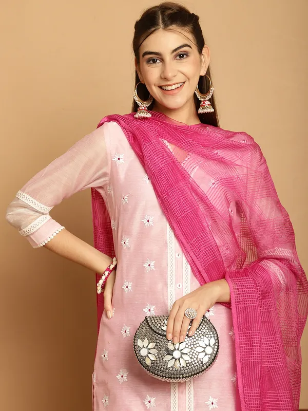 Pink_Chanderi_Women's_Set